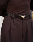 Брюки класичного крою - коричневі