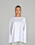Базовий лонгслів - білий