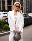 Укорочений жакет - білий