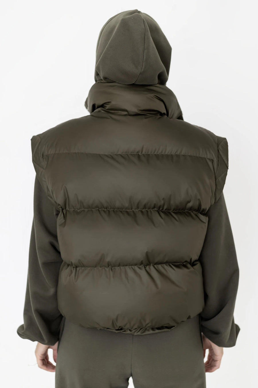 Жилет укорочений на затяжках - Хакі