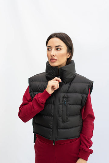 Жилет укорочений зі стрічками