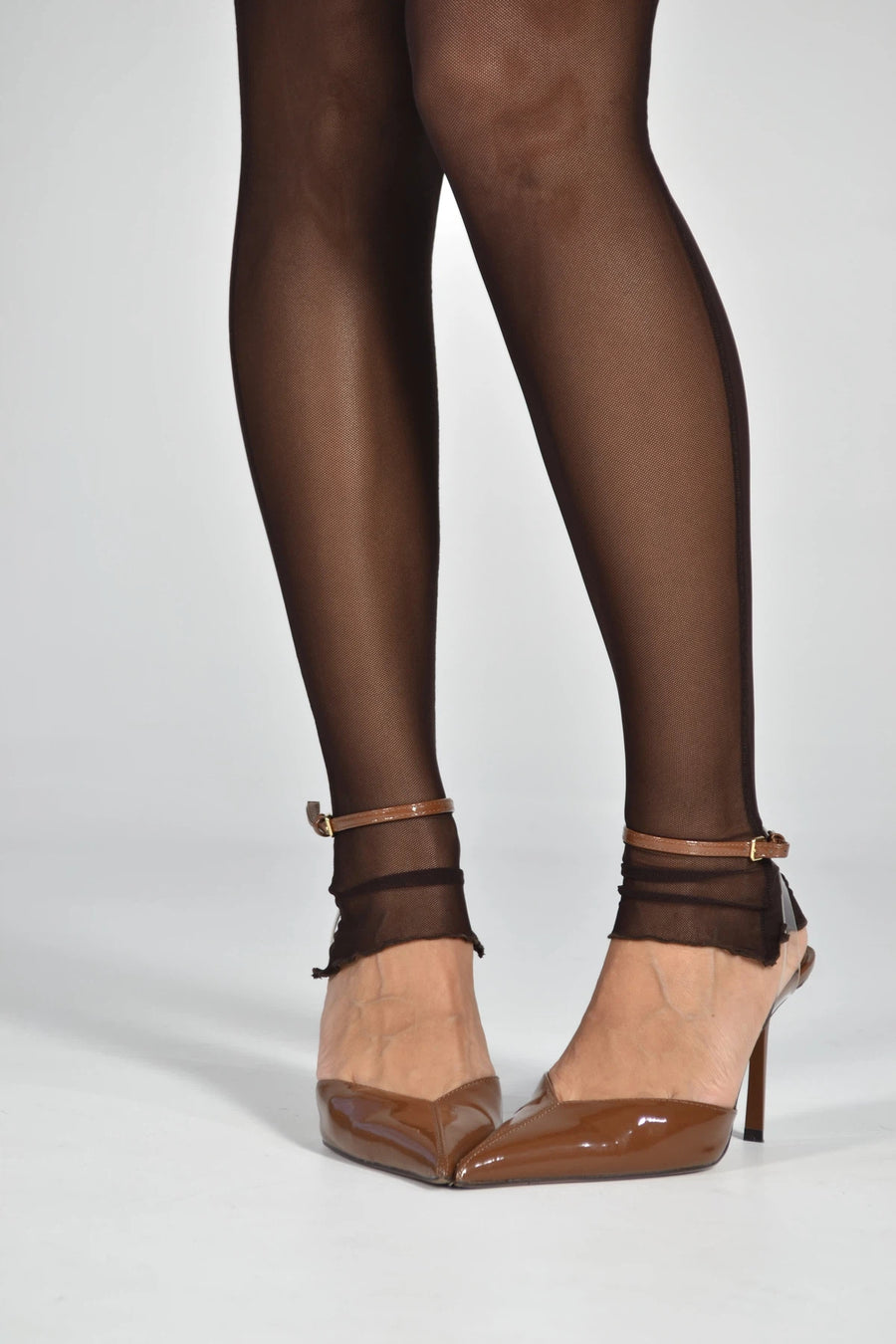 Лосини з сітки - шоколадні