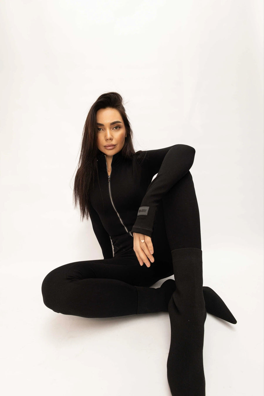 Комбінезон з ефектом утяжки джерсі на флісі